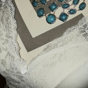 New Rhonda Shear 673BP Lace Pin-Up Back Close Bra